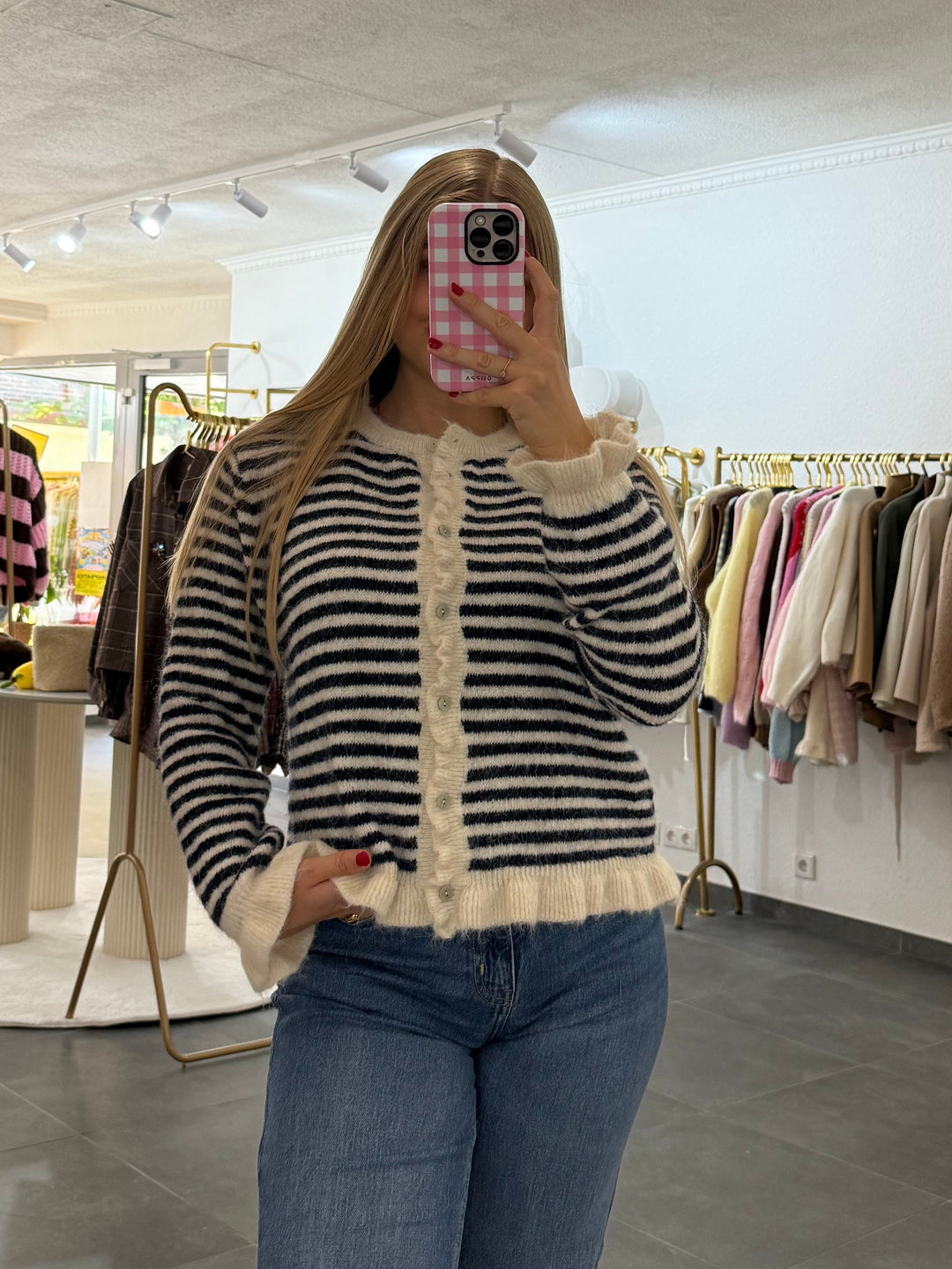 Striped Zip Knit „Magda“