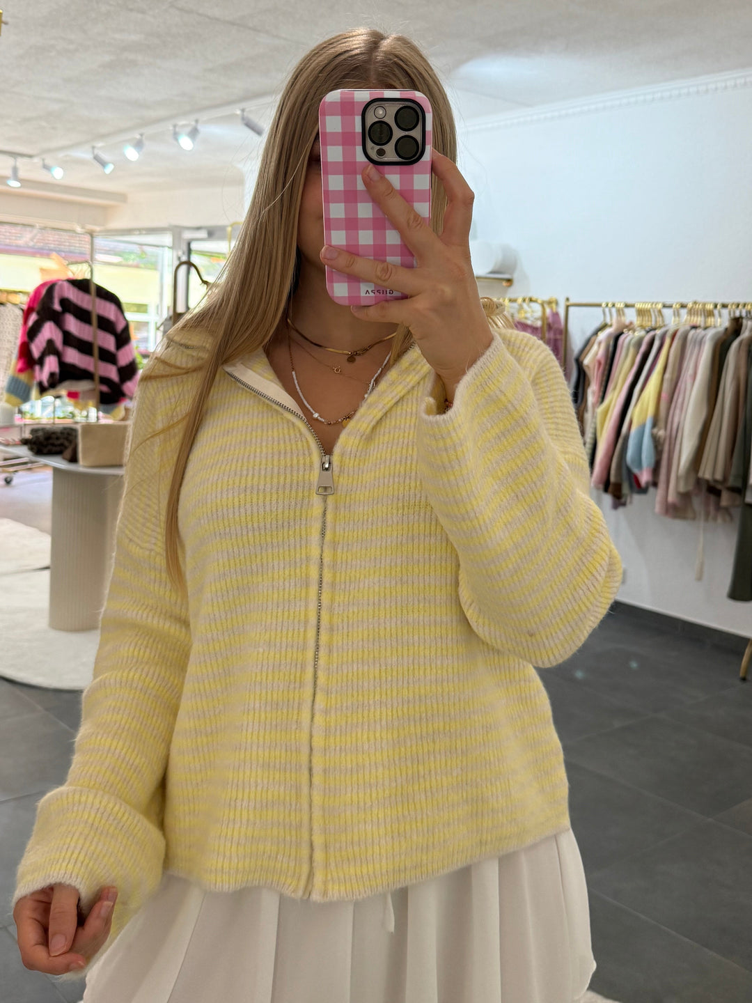 Striped Zip „Frida“