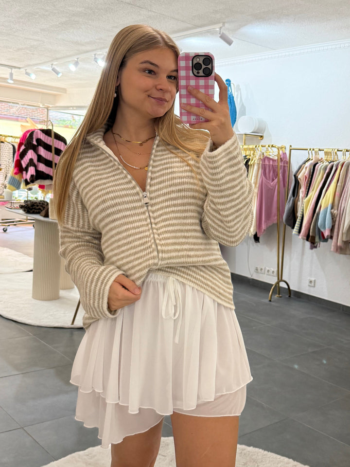 Striped Zip „Frida“