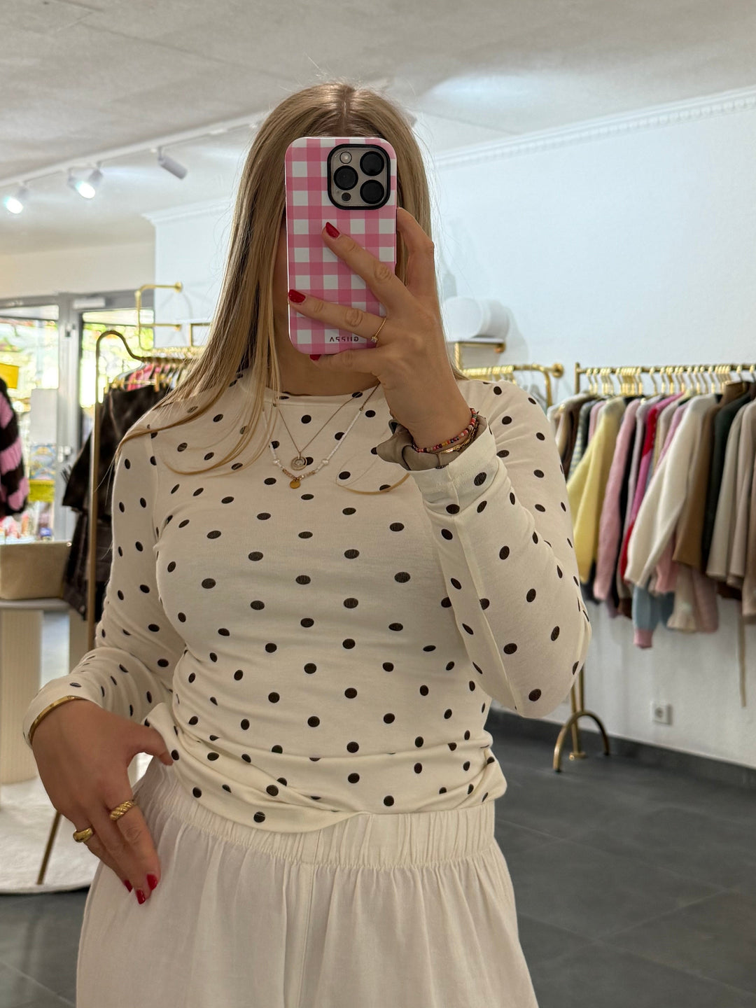 Longsleeve Polka Dot „Selina“