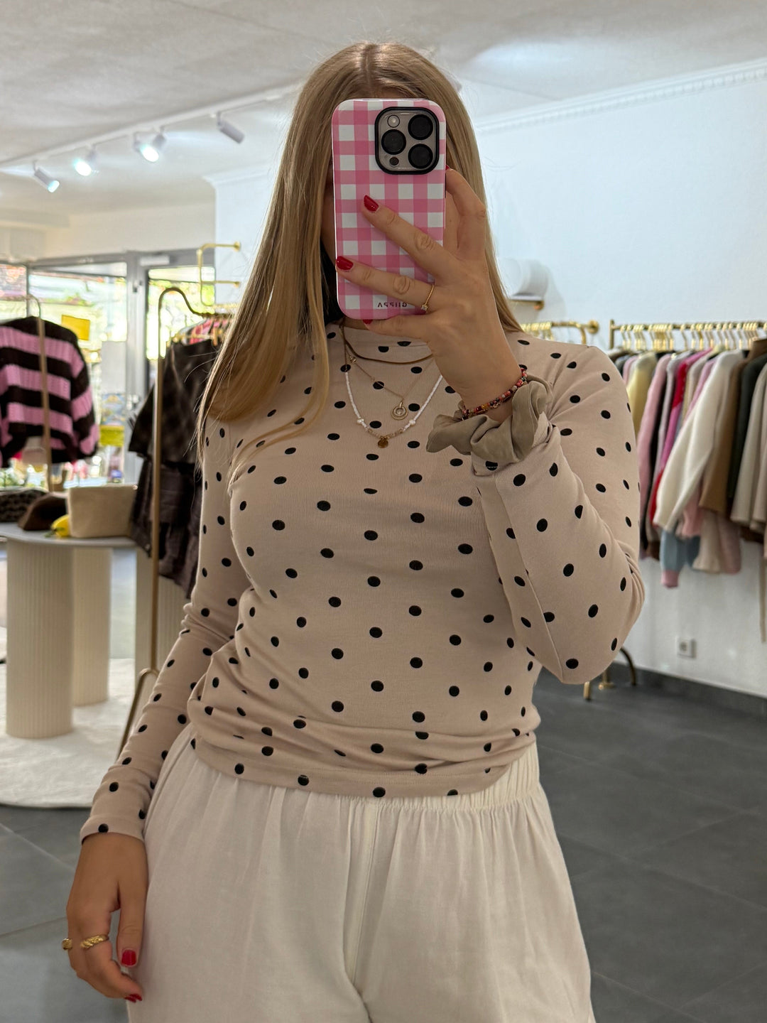 Longsleeve Polka Dot „Selina“