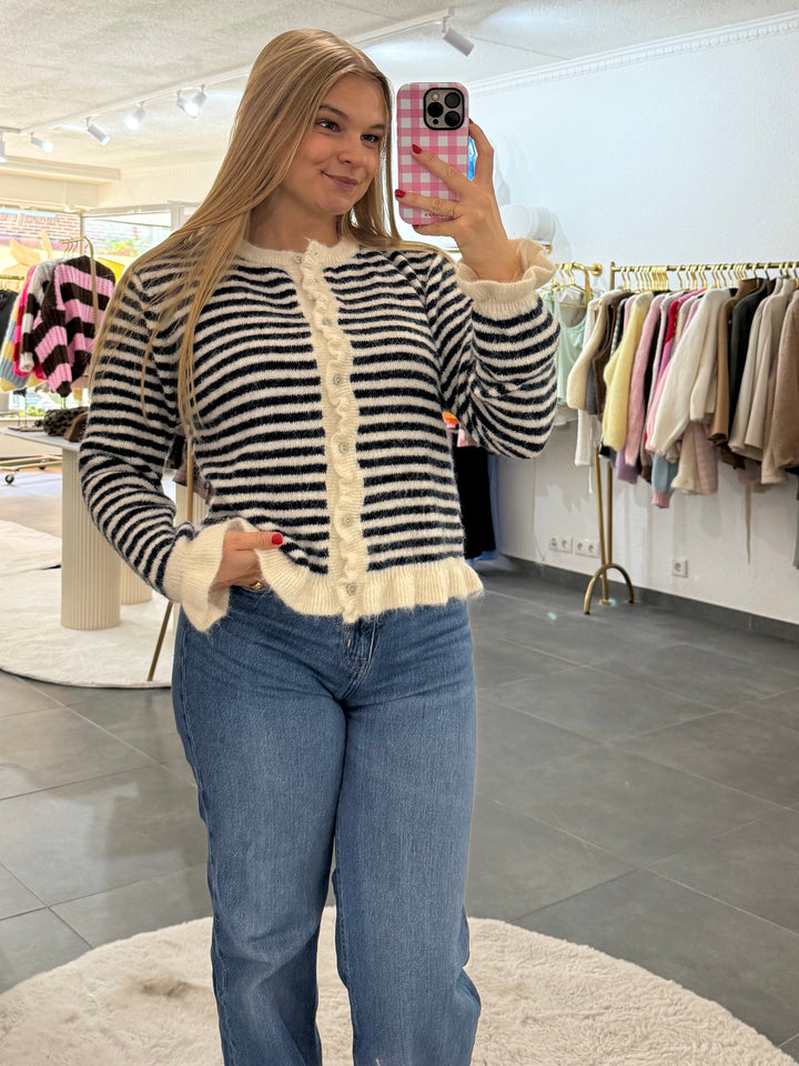 Striped Zip Knit „Magda“