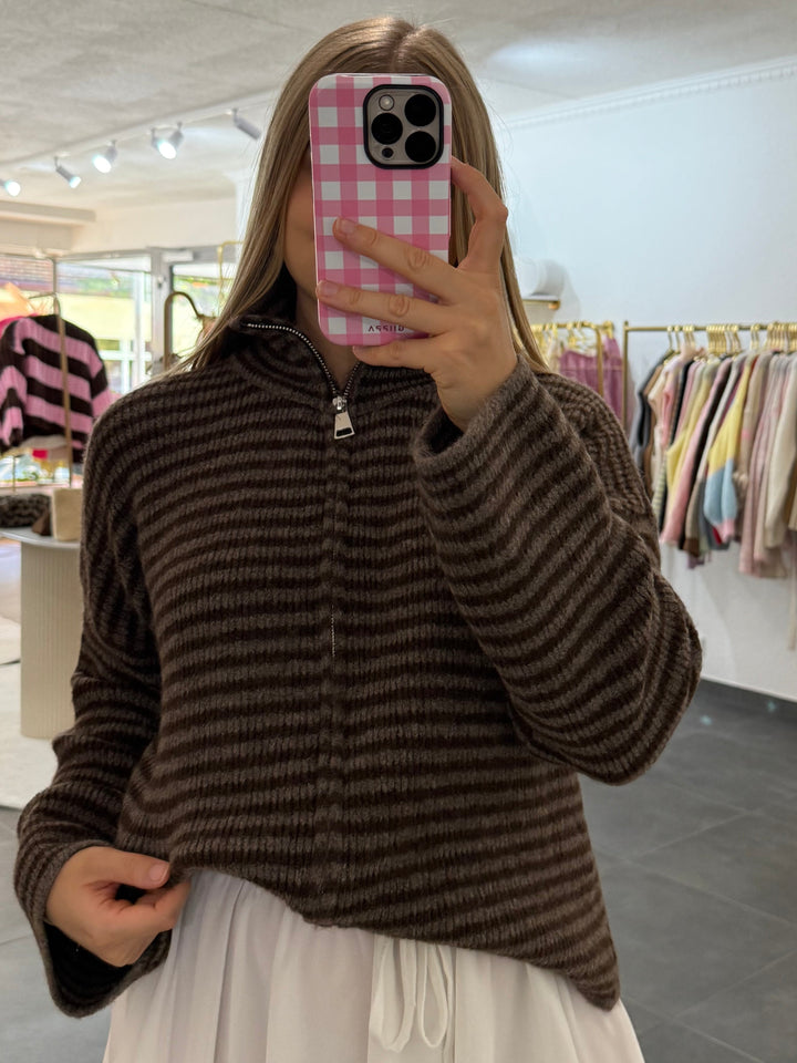 Striped Zip „Frida“