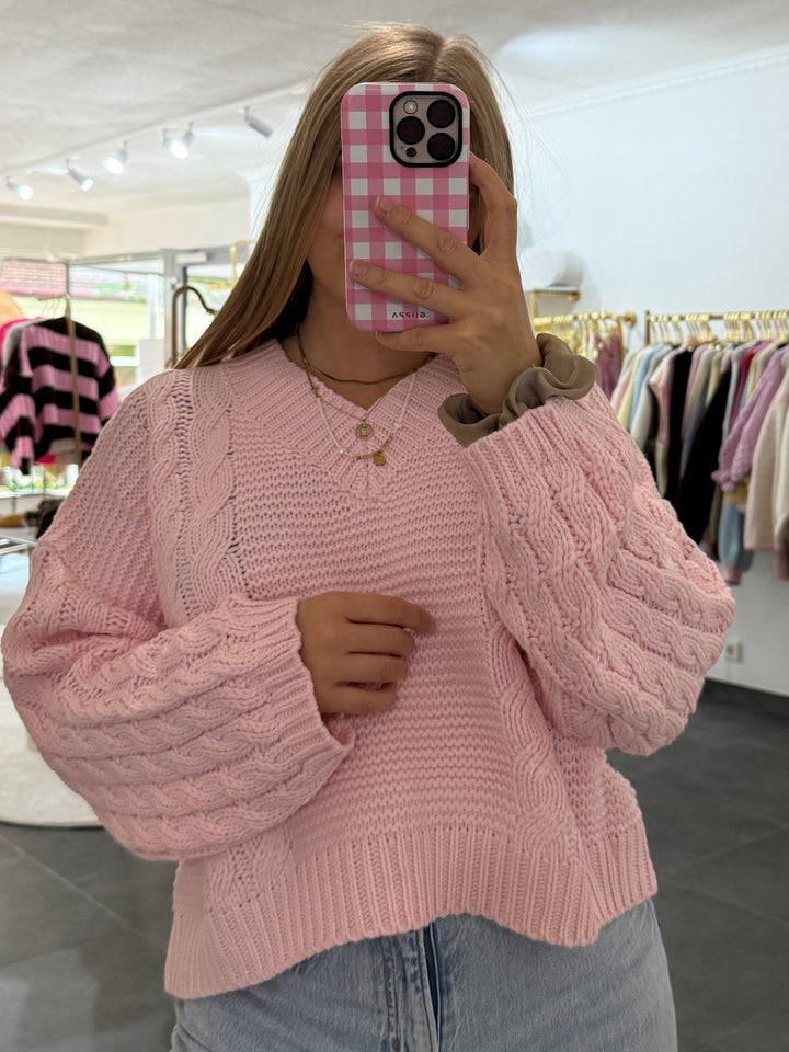 Cropped Knit sweater „Ena“
