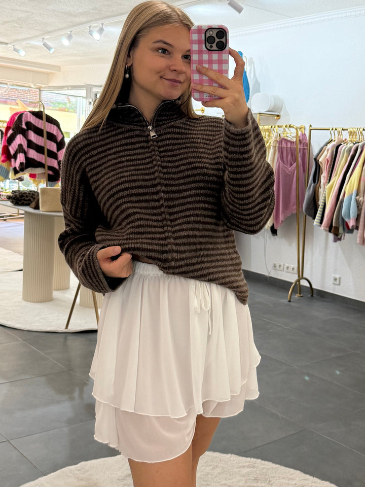 Striped Zip „Frida“