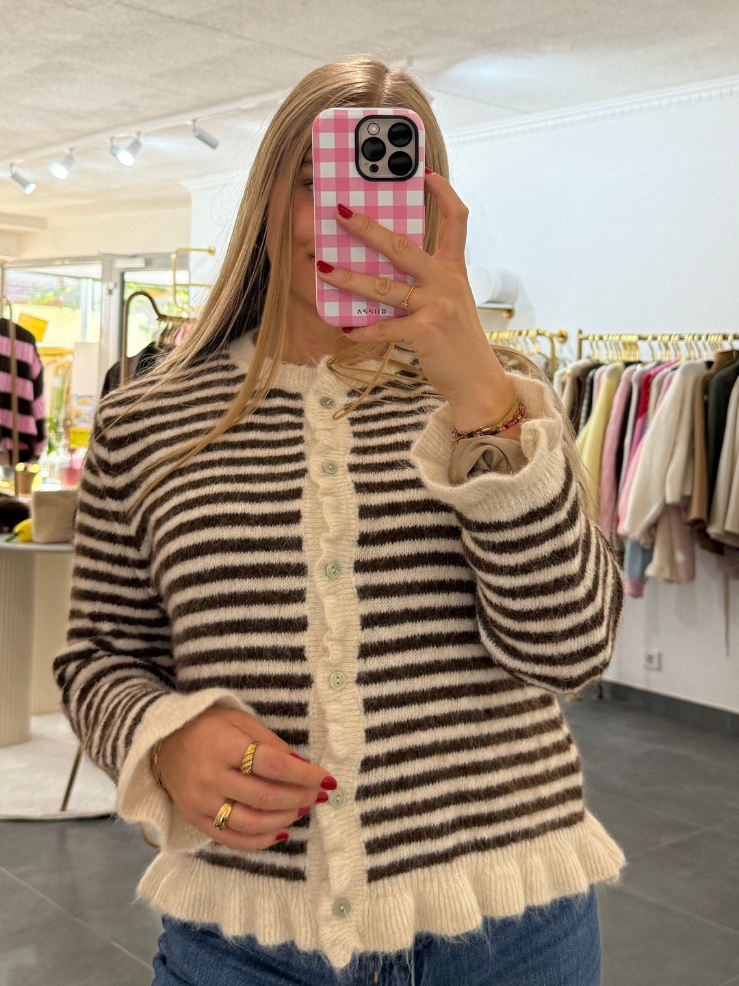 Striped Zip Knit „Magda“