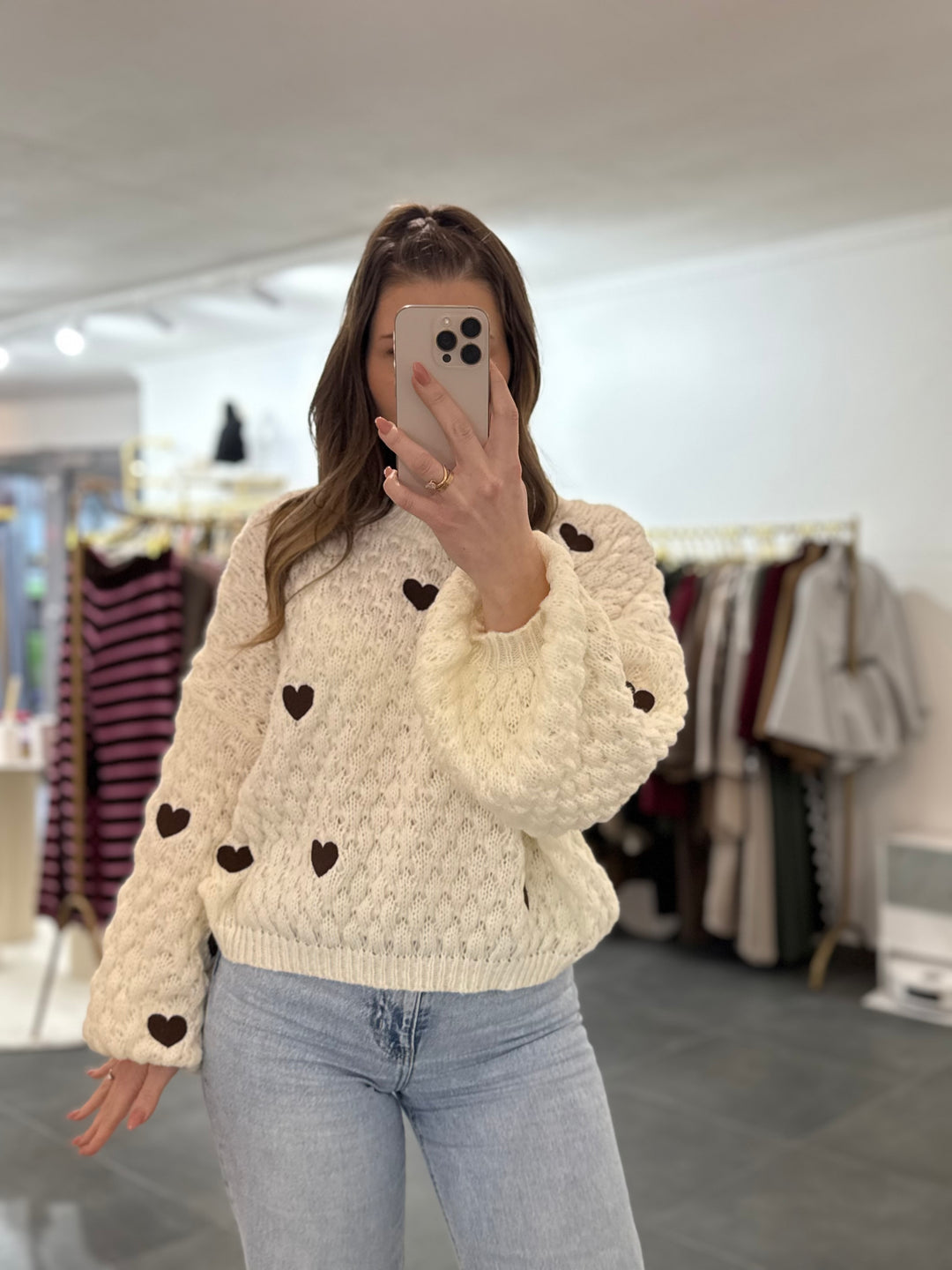 Pullover mit Herzen „Lola“