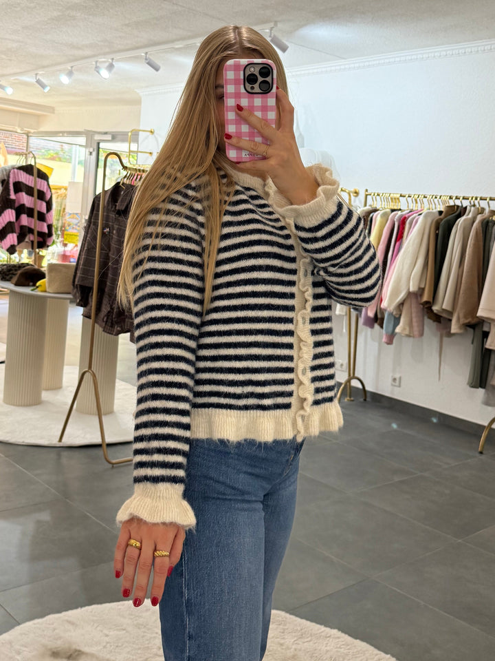 Striped Zip Knit „Magda“