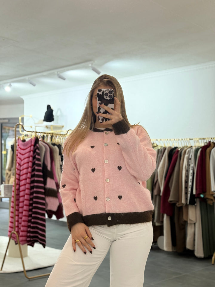 Cardigan mit Herzen „Lola“
