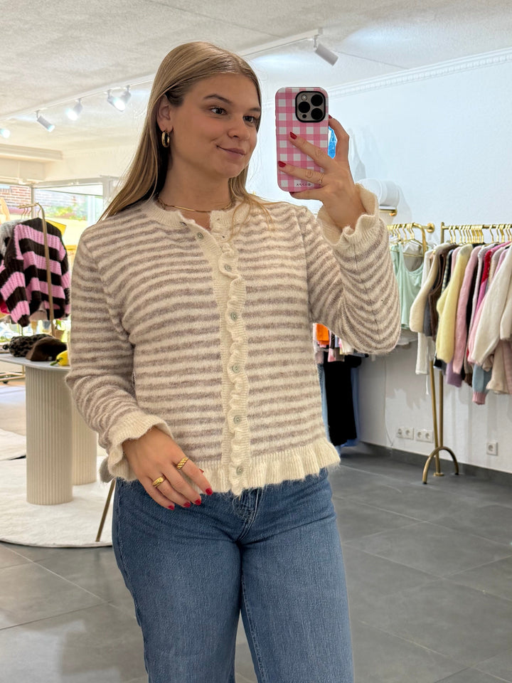 Striped Zip Knit „Magda“
