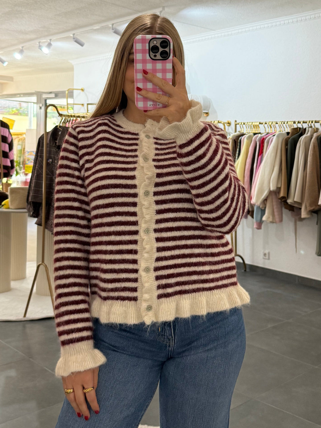 Striped Zip Knit „Magda“