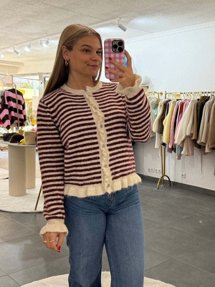Striped Zip Knit „Magda“