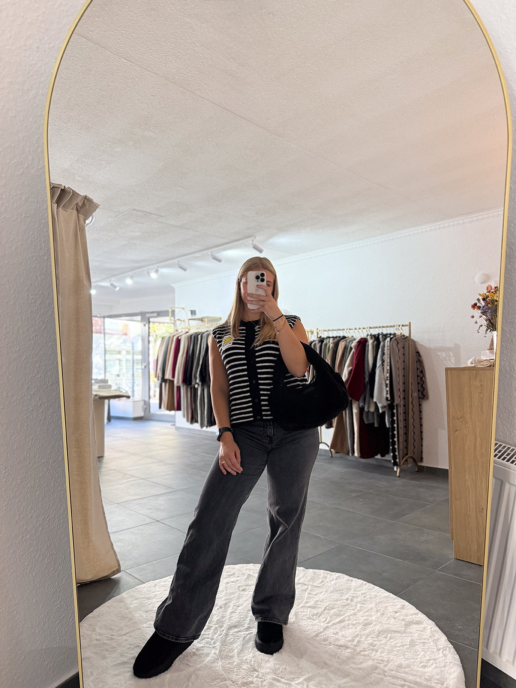 Strickweste gestreift "Alina"