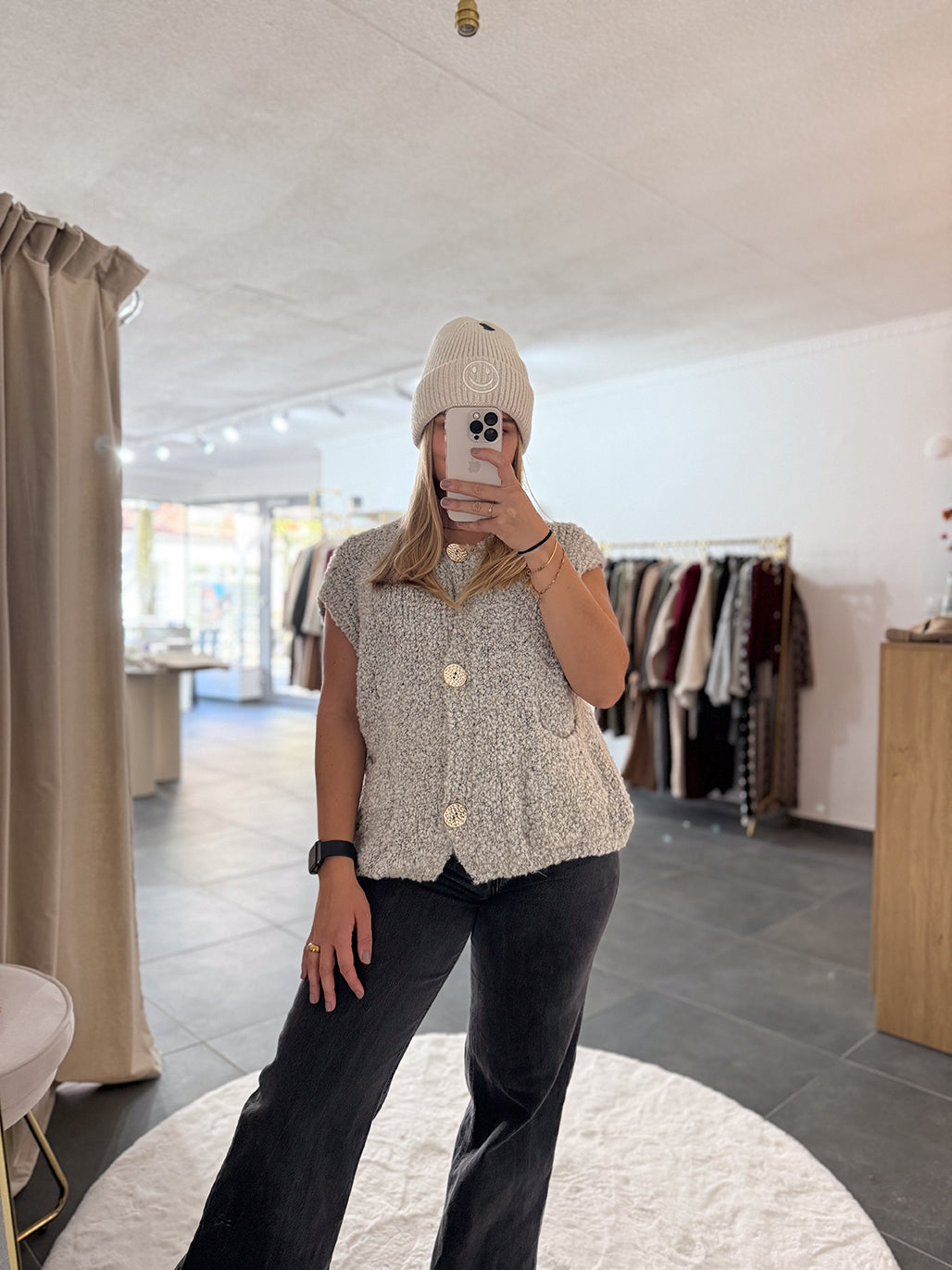 Mütze Smiley "Nora"