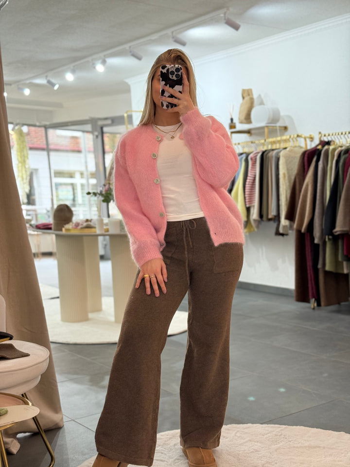 Strickjacke aus Mohairmix "Lana"