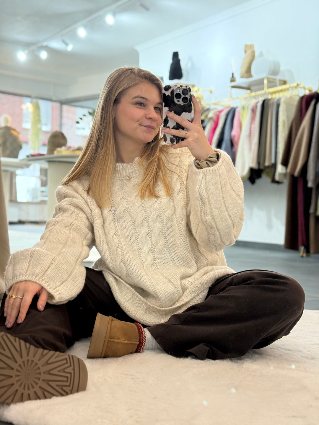 Grobstrickpullover "Lara"