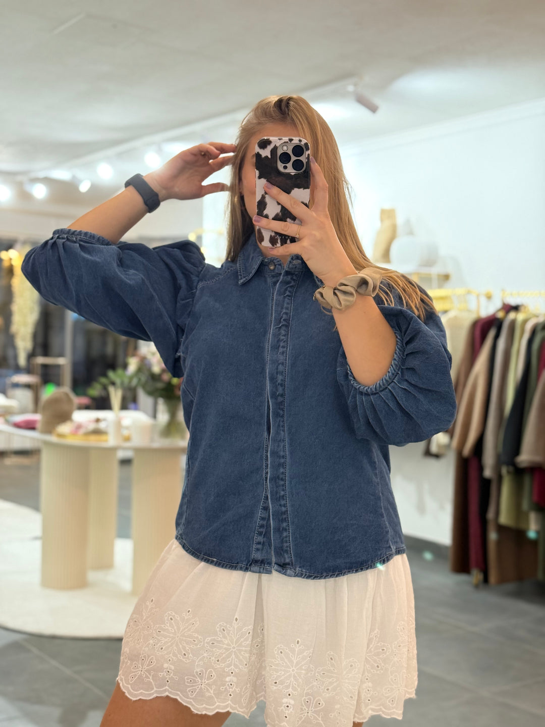 Jeansbluse "Christina"