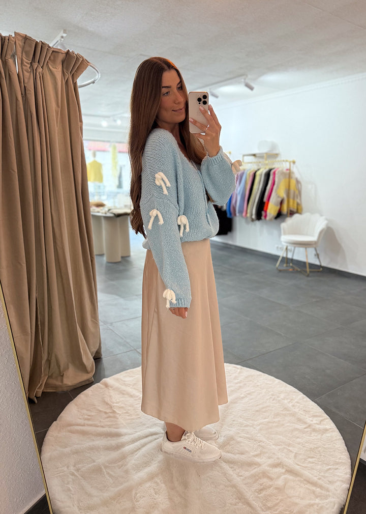 Cardigan mit weißen Schleifen "Anna"