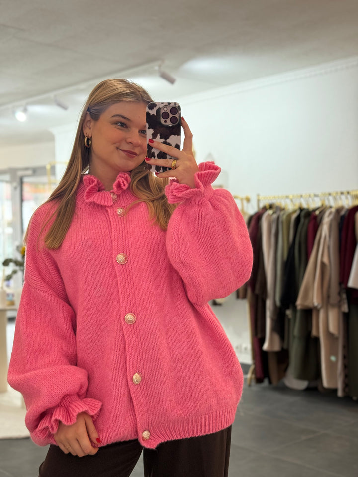 Cardigan mit Rüschen "Leonita"