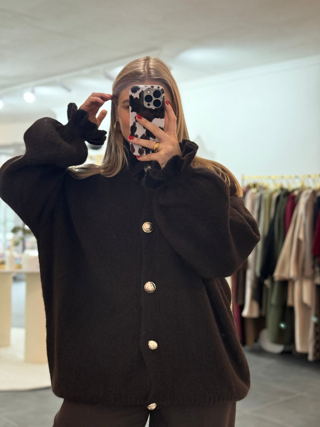 Cardigan mit Rüschen "Leonita"