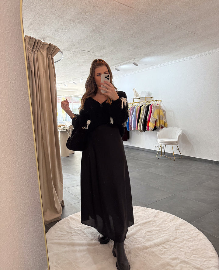 Cardigan mit weißen Schleifen "Anna"