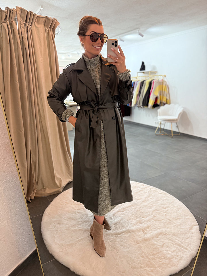 Ledertrenchcoat "Abby"