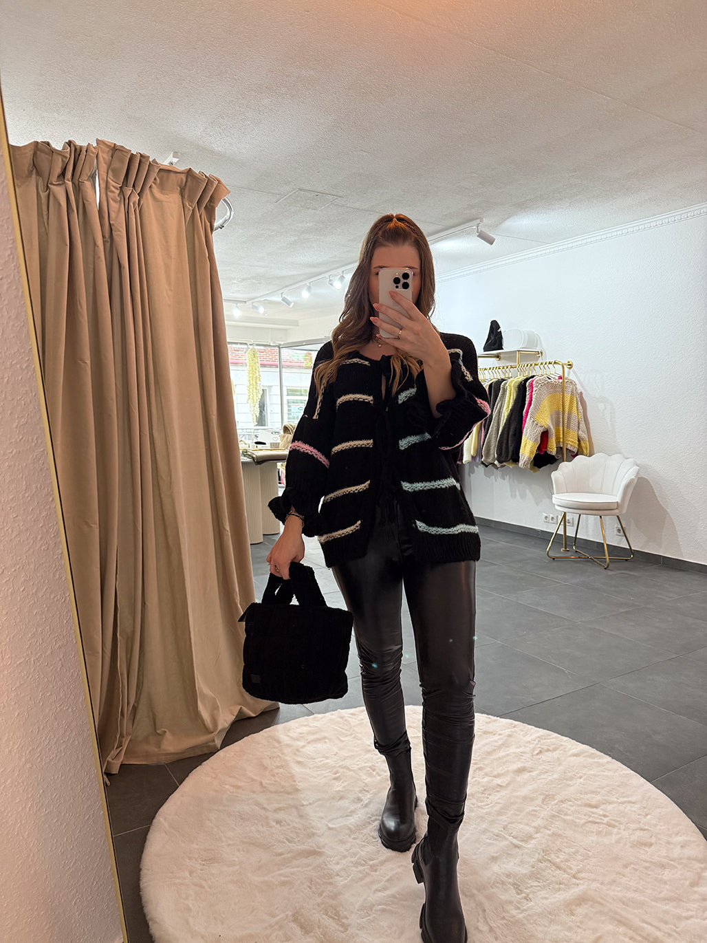 Cardigan mit bunten Streifen "Luisa"