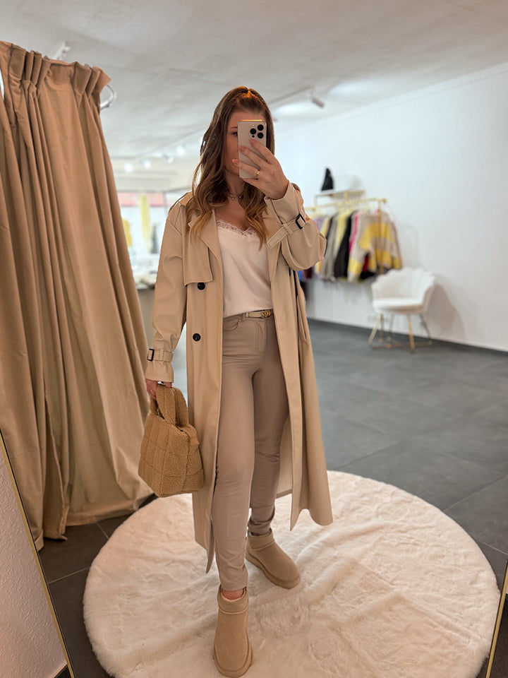 Ledertrenchcoat "Abby"