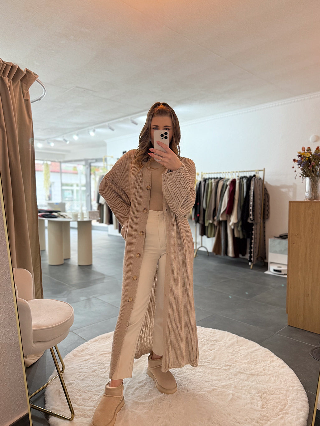 Strickjacke long "Lena"