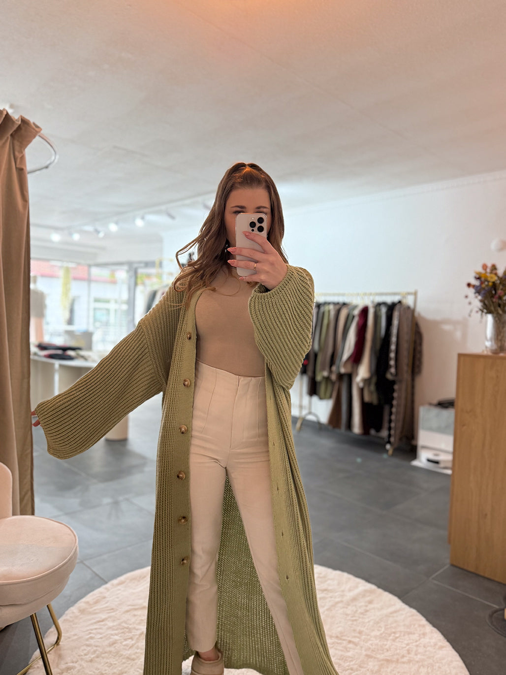 Strickjacke long "Lena"