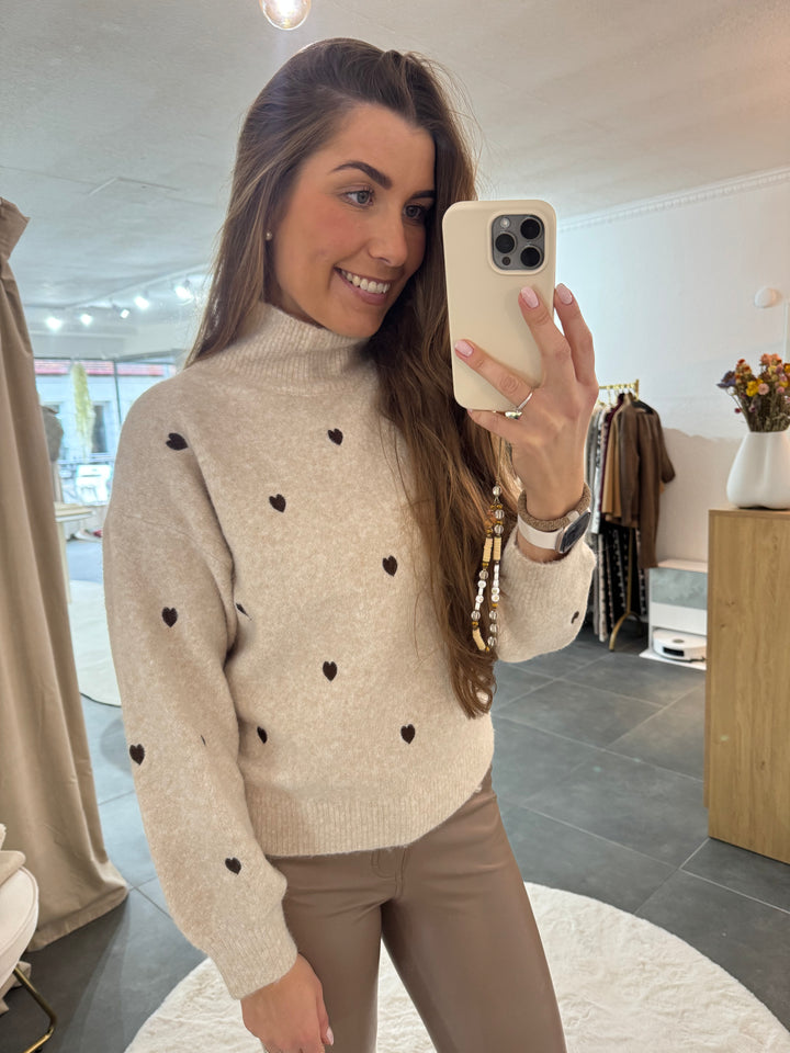 Pullover mit Herzen "Elli"