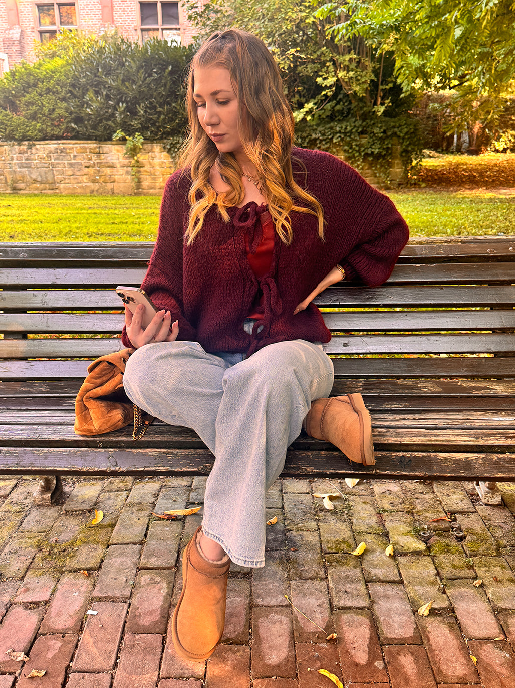 Cardigan mit Schleifen "Sophia"