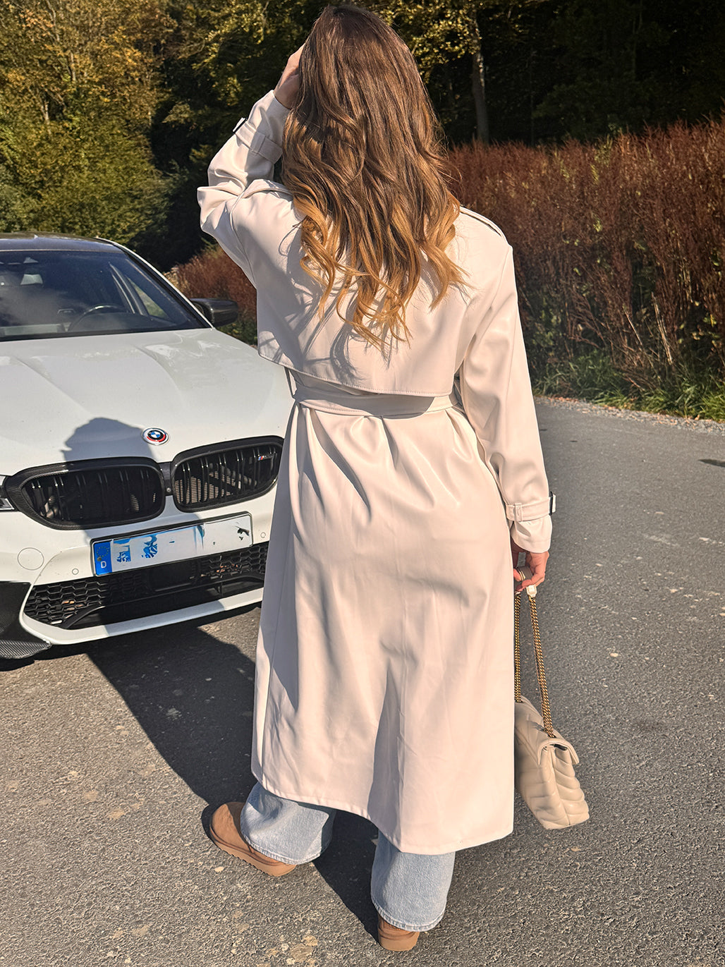 Ledertrenchcoat "Abby"