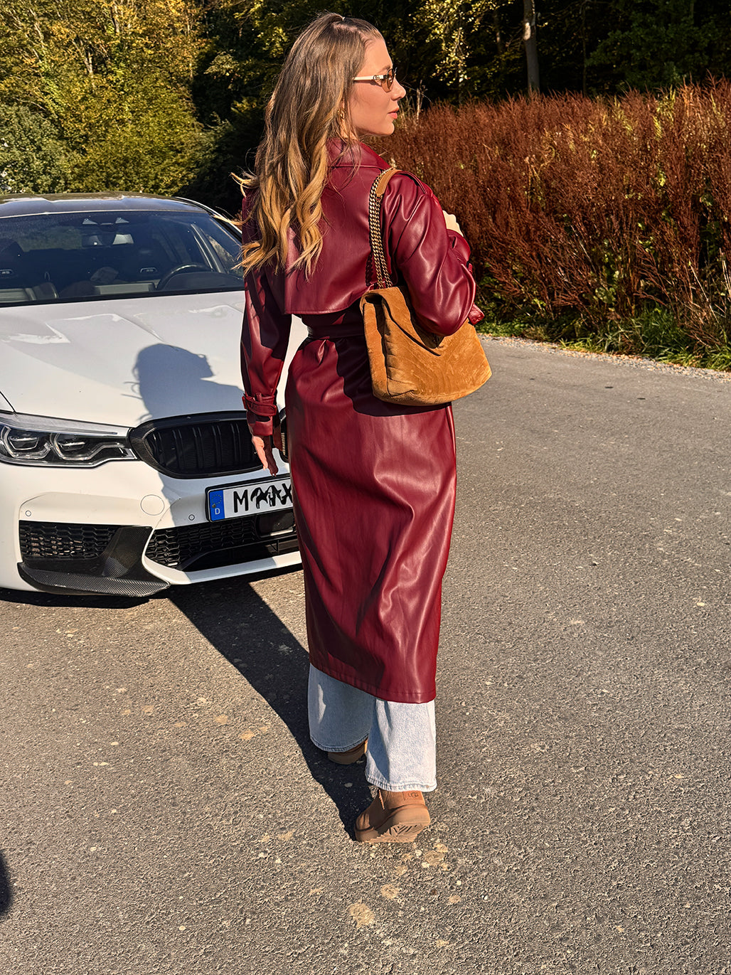 Ledertrenchcoat "Abby"