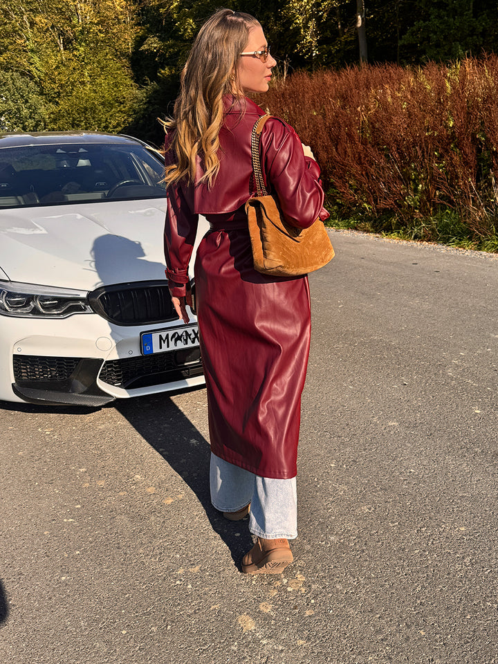 Ledertrenchcoat "Abby"